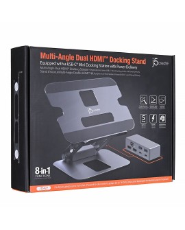 j5create JTS427 Podstawka pod notebooka i tablet Szary 40,6 cm (16")