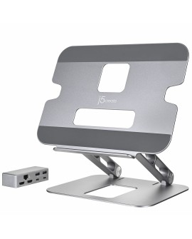 j5create JTS427 Podstawka pod notebooka i tablet Szary 40,6 cm (16")