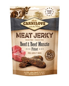 Carnilove Jerky Beef & Beef Muscle Fillet Dog 100g
