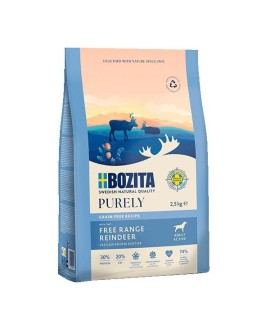 BOZITA Purely renifer karma bezzbożowa dla dorosłych aktywnych psów 2,5 kg