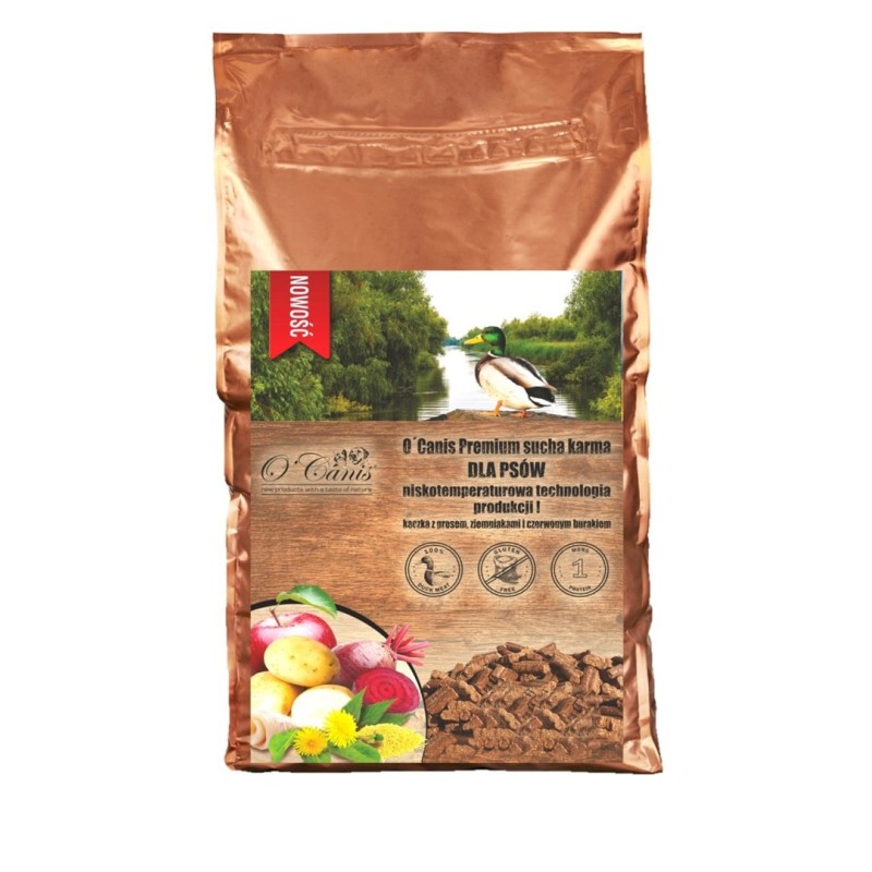 O´Canis Premium kaczka,ziemniak,burak dla psa1,5kg