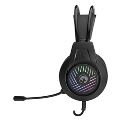 Marvo CM430 CZ/SK zestaw klawiatura przewodowa (USB) CZ/SK, czarna mysz dla gracza, podkładka, klawiatura, do gry, membranowa ro