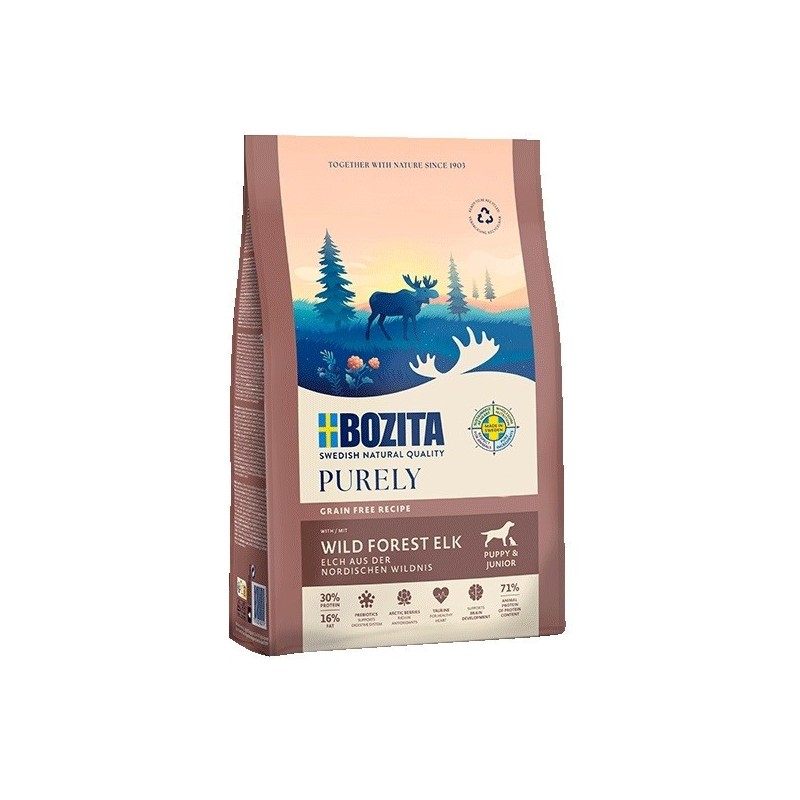 BOZITA Purely kurczak z łosiem karma dla szczeniąt i suk karmiących 2,5kg