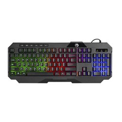 Marvo CM430 CZ/SK zestaw klawiatura przewodowa (USB) CZ/SK, czarna mysz dla gracza, podkładka, klawiatura, do gry, membranowa ro