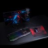 Marvo CM430 CZ/SK zestaw klawiatura przewodowa (USB) CZ/SK, czarna mysz dla gracza, podkładka, klawiatura, do gry, membranowa ro