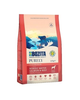 BOZITA Purely łosoś i wołowina karma bezzbożowa dorosłe psy duże rasy 2,5 kg