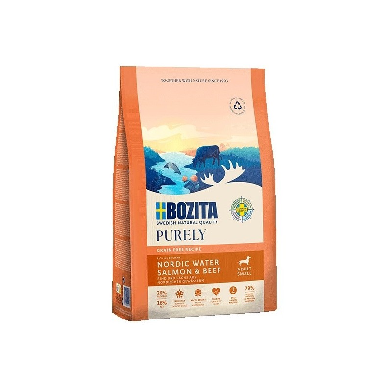 BOZITA Purely łosoś i wołowina dorosłe małe rasy 7,5 kg