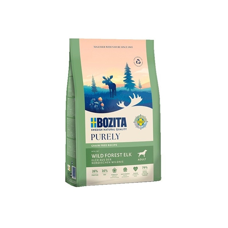 BOZITA Purely łoś karma bezzbożowa dorosłe psy 2,5 kg