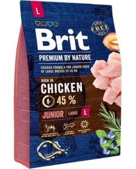 BRIT Premium By Nature Junior L - sucha karma dla szczeniąt dużych ras - 3 kg (WYPRZEDAŻ)