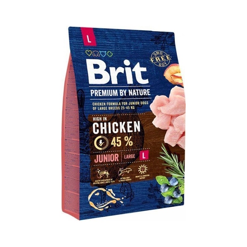BRIT Premium By Nature Junior L - sucha karma dla szczeniąt dużych ras - 3 kg (WYPRZEDAŻ)