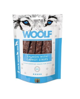 WOOLF SALMON WITH CARROT STRIPS przysmak dla psa 100g