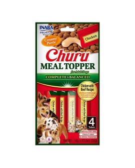 INABA DOG MEALTOPPER CHICKEN BEEF 4x14g 56g
