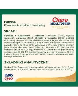 INABA DOG MEALTOPPER CHICKEN BEEF 4x14g 56g