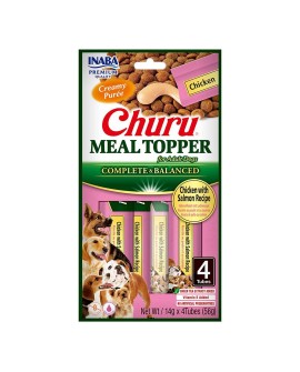 INABA DOG MEAL TOPPER CHICKEN SALMON 4x14g 56g