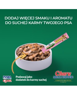 INABA DOG MEAL TOPPER CHICKEN SALMON 4x14g 56g