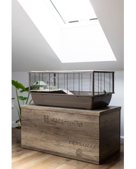 INTER-ZOO Klatka BOB + WOOD JAPANDI 780x480x360