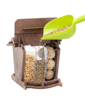FERPLAST JOK 1 WILD BIRD FEEDER - karmnik brązowy