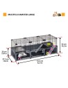 FERPLAST Multipla Hamster Large 107,5x37,5x H 42cm
