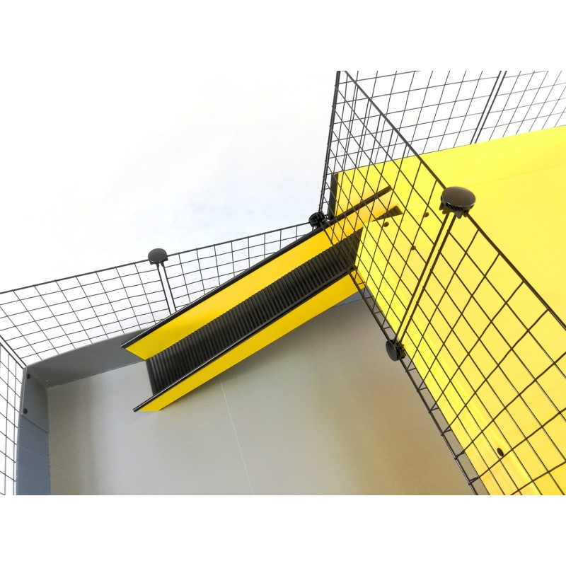 Klatka modułowa C&C 3x2 + Loft 2x1+ Rampa czarna