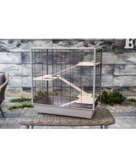 INTER-ZOO Klatka DIEGO + WOOD JAPANDI 780x480x970