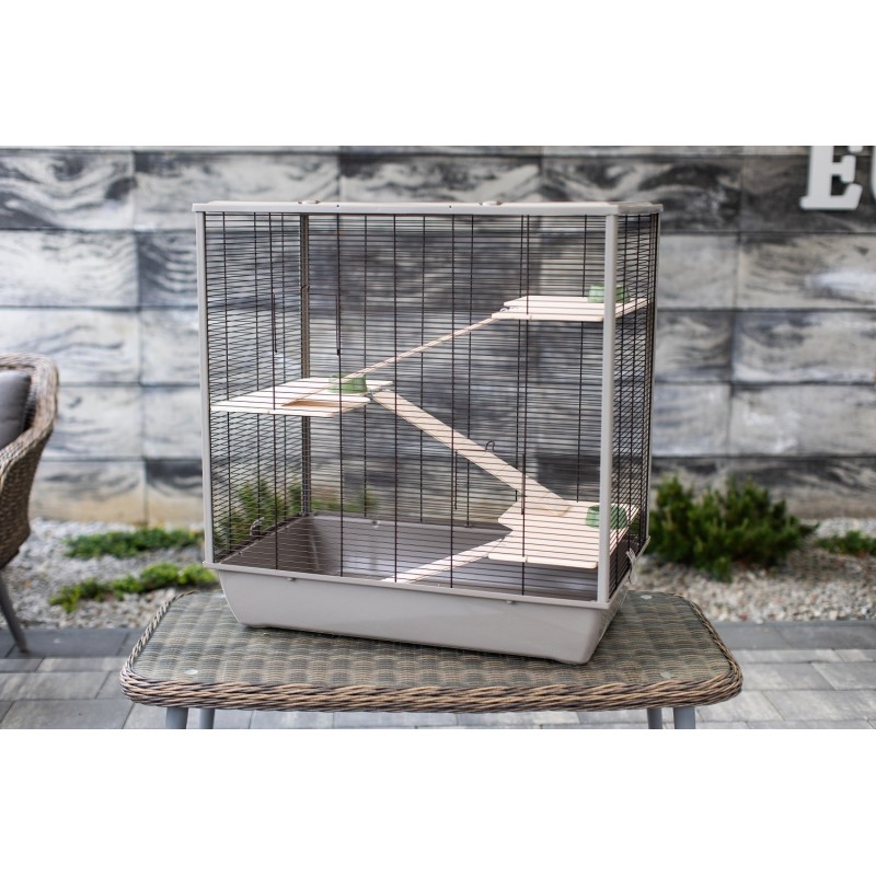 INTER-ZOO Klatka DIEGO + WOOD JAPANDI 780x480x970