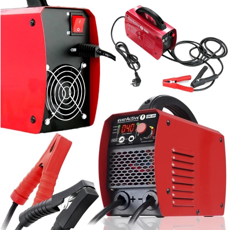 EVERACTIVE PROSTOWNIK SAMOCHODOWY Z ROZRUCHEM, INWERTEROWY, DO AKUMULATORA12V/24V CBC40