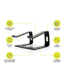 Podstawa do notebooka PORT DESIGNS Aluminium 901103