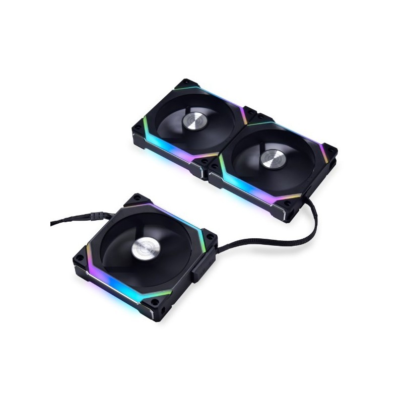 Lian Li UNI FAN SL V2 120 Obudowa komputera Wentylator 12 cm Czarny 3 szt.