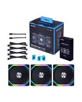 Lian Li UNI FAN SL V2 120 Obudowa komputera Wentylator 12 cm Czarny 3 szt.
