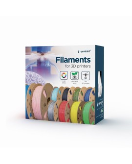 GEMBIRD FILAMENT PLA 1.75MM, 1KG, KOLOR SZARY