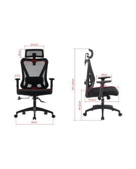 Ergonomiczny fotel biurowy ACTIVEJET T5 czarny