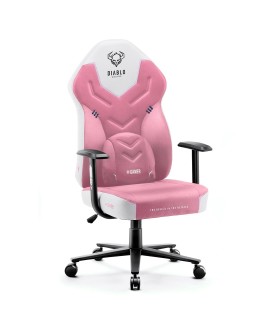 Fotel gamingowy DIABLO X-GAMER różowo-biały
