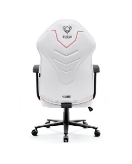 Fotel gamingowy DIABLO X-GAMER różowo-biały
