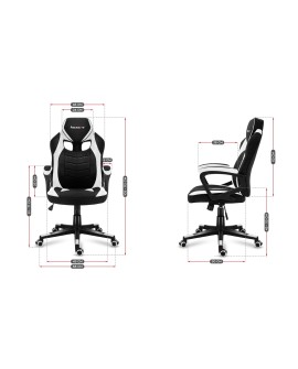 Fotel gamingowy Huzaro Force 2.5 White Mesh