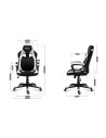Fotel gamingowy Huzaro Force 2.5 White Mesh