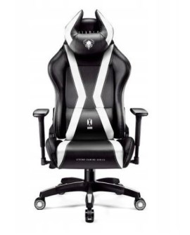 Fotel gamingowy DIABLO X-HORN 2.0 normal fotel czarno-biały