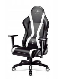 Fotel gamingowy DIABLO X-HORN 2.0 normal fotel czarno-biały
