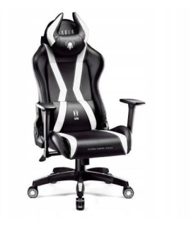 Fotel gamingowy DIABLO X-HORN 2.0 normal fotel czarno-biały