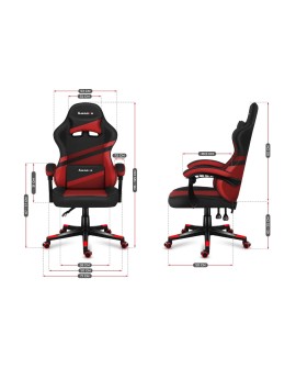 Fotel gamingowy Huzaro Force 4.4 Red Mesh