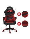 Fotel gamingowy Huzaro Force 4.4 Red Mesh