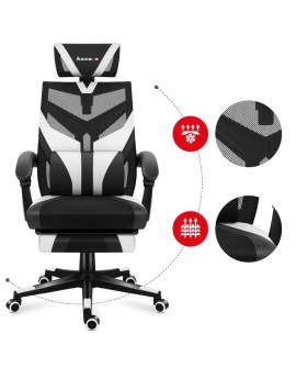 Fotel gamingowy Huzaro Combat 5.0 White