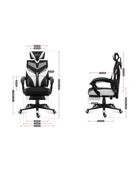 Fotel gamingowy Huzaro Combat 5.0 White