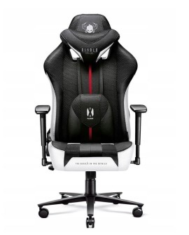 Fotel gamingowy DIABLO X-PLAYER 2.0 normal fotel biało-czarny