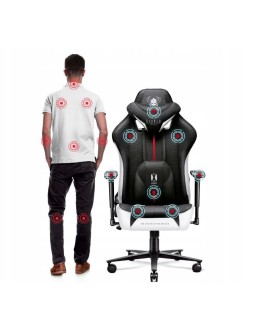 Fotel gamingowy DIABLO X-PLAYER 2.0 normal fotel biało-czarny