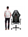 Fotel gamingowy DIABLO X-PLAYER 2.0 normal fotel biało-czarny