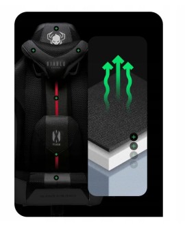 Fotel gamingowy DIABLO X-PLAYER 2.0 normal fotel biało-czarny