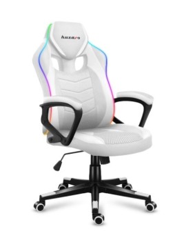 Fotel gamingowy Huzaro Force 2.5 RGB WHITE MESH
