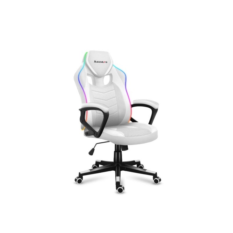 Fotel gamingowy Huzaro Force 2.5 RGB WHITE MESH