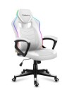 Fotel gamingowy Huzaro Force 2.5 RGB WHITE MESH