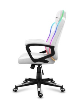 Fotel gamingowy Huzaro Force 2.5 RGB WHITE MESH